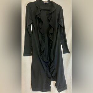 Brooks Brothers Extra Fine 100% Merino Wool Midi Open Cardigan Women’s Size S